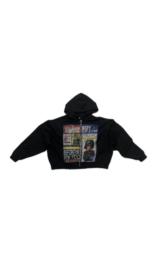 BLACK “ WAR FOR KHAUS” HOODIE